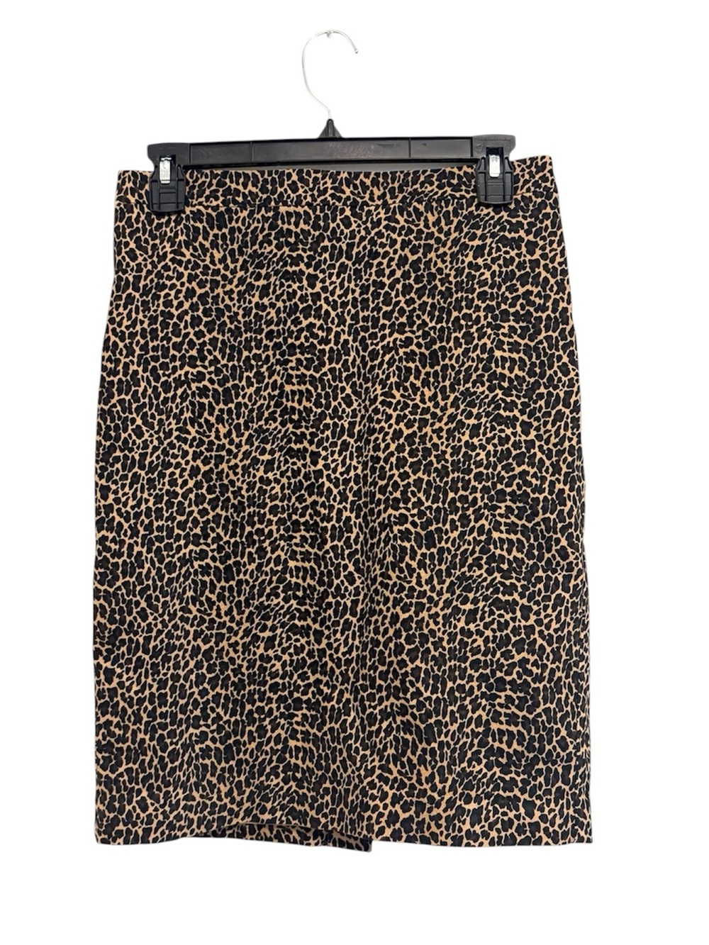 J.Crew Leopard Print Pencil Skirt Size 2 Lined Animal Print Midi